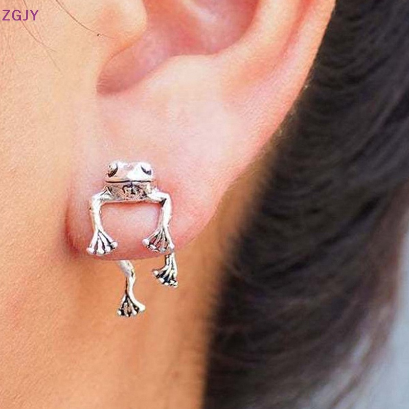 1 Đôi Bông Tai Hình Chú Ếch Phong Cách Gothic Thời Trang Cho Nữ Y2k Mới