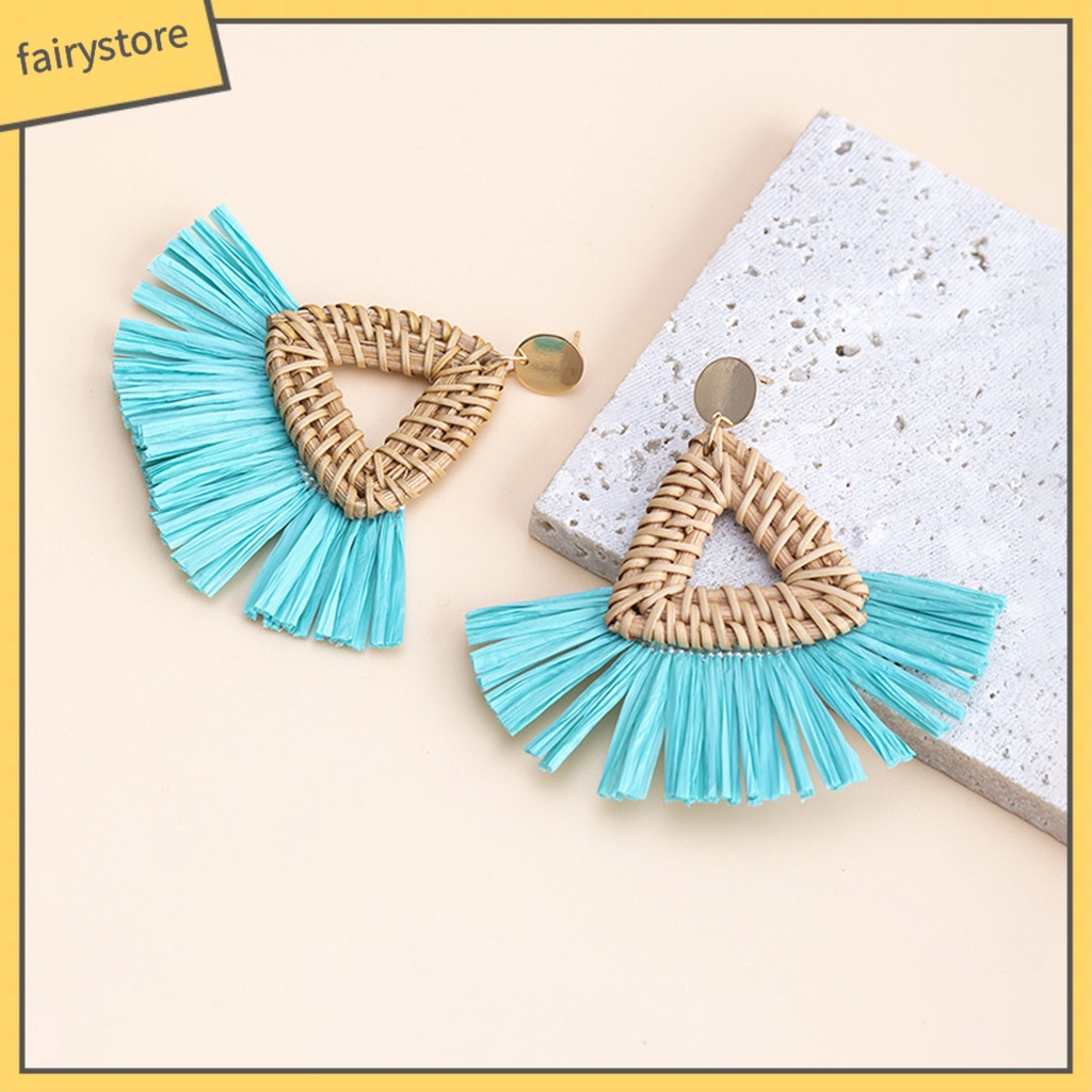 1 Đôi Bông Tai Dáng Dài Phong Cách Boho Thời Trang Cho Nữ