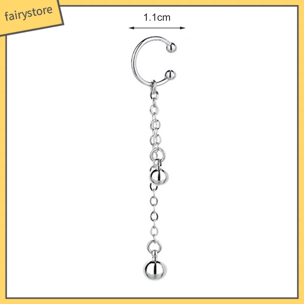 [FRO] 1 Khuyên Tai Kẹp Vành Tai Không Cần Khoan Lỗ Sáng Trang Trí Hình Hành Tinh Nhỏ Dễ Phối Đồ Trang Sức Cho Nữ