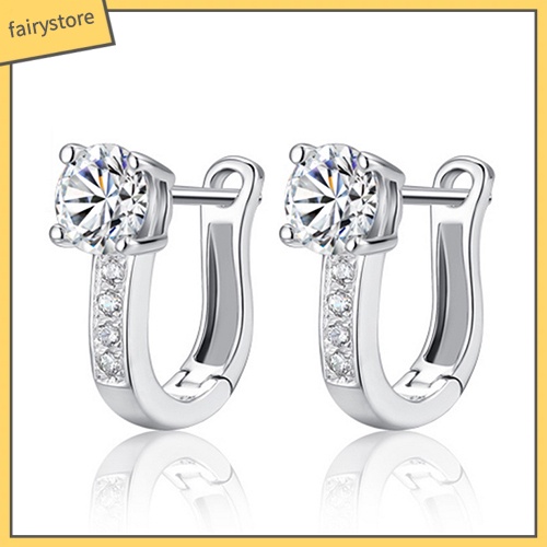 Bông Tai Mạ BạC ĐíNh Đá ThờI Trang