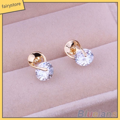 Đôi Khuyên Tai Đính Đá Thời Trang Cho Nữ