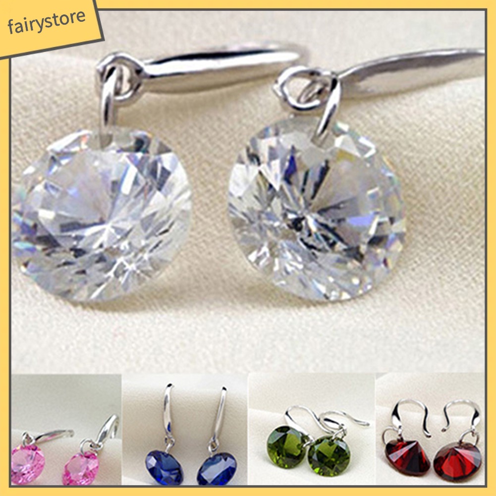 Bông Tai Mạ BạC ĐíNh Đá ThờI Trang