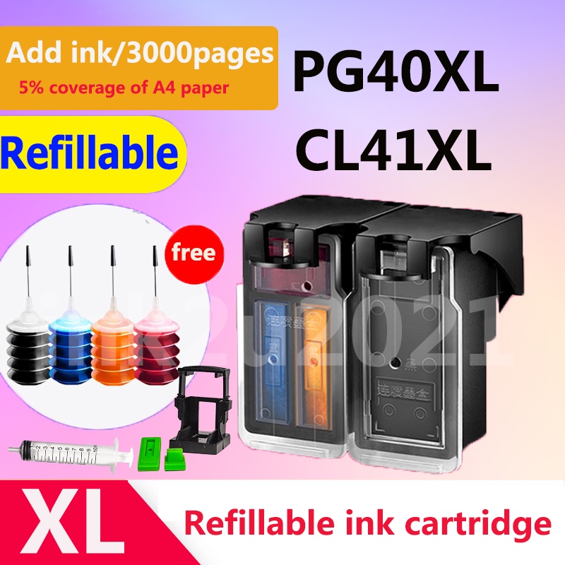 Canon PG-40XL PG40XL PG 40XL Đen CL-41XL CL41XL CL-41XL Màu PG-40 Đen Tương Thích Cho MP145 MP160 MP