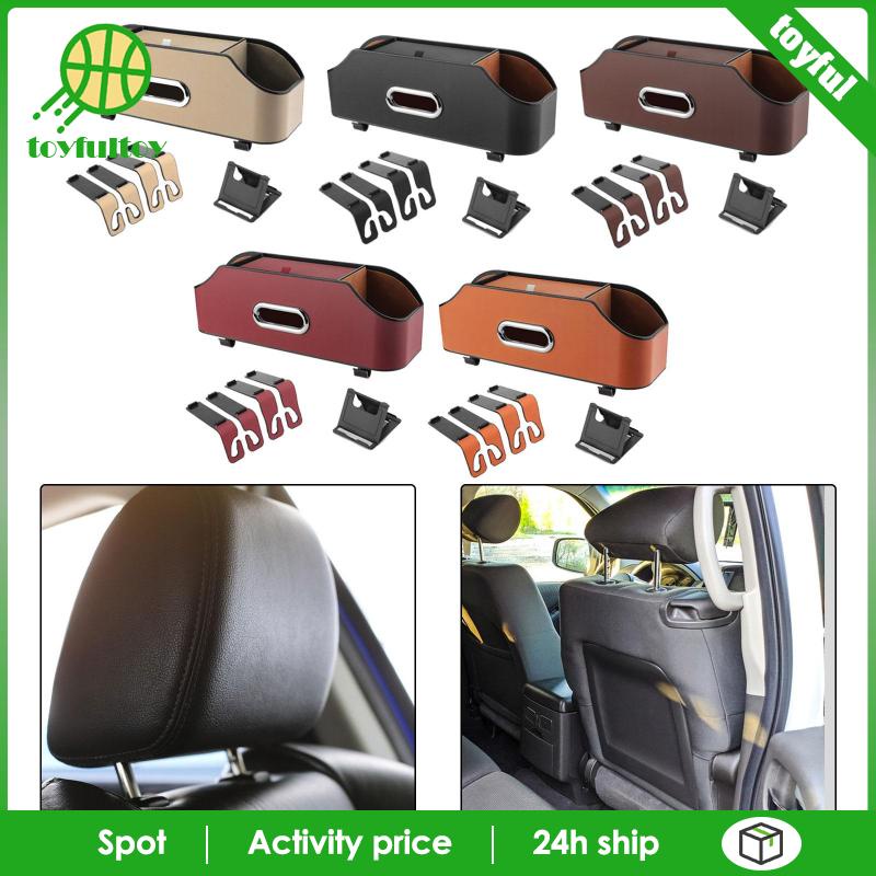 Hộp Đựng Khăn Giấy Gắn Lưng Ghế Xe Hơi Kèm Móc Treo Tiện Dụng