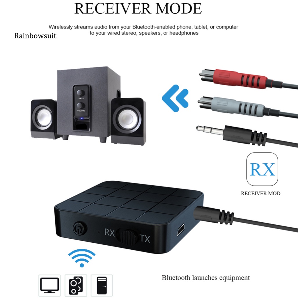 Bộ Truyền Nhận Tín Hiệu Bluetooth 5.0 Không Dây 2 Trong 1
