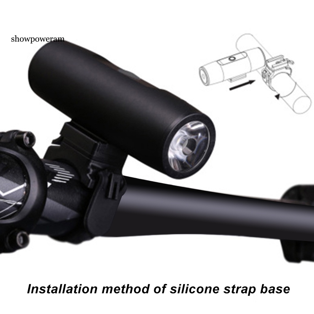 Đèn LED Gắn Phía Trước Xe Đạp Sạc USB 5 Chế Độ