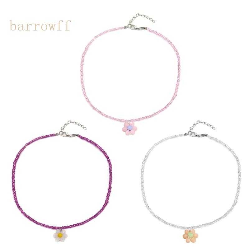 Vòng Cổ Choker Bằng Nhựa Acrylic Mặt Hoa Thời Trang Cho Nữ