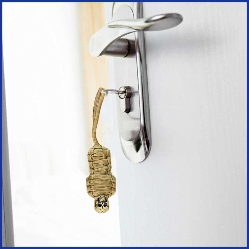 Móc Khóa Hình Đầu Lâu Bằng Kim Loại Phong Cách Retro