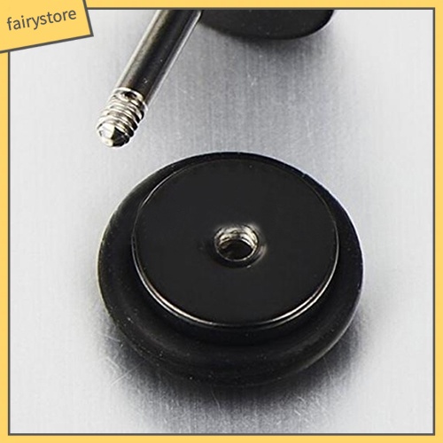 Khuyên Tai Bằng Thép Không Gỉ Màu Đen Thời Trang Unisex