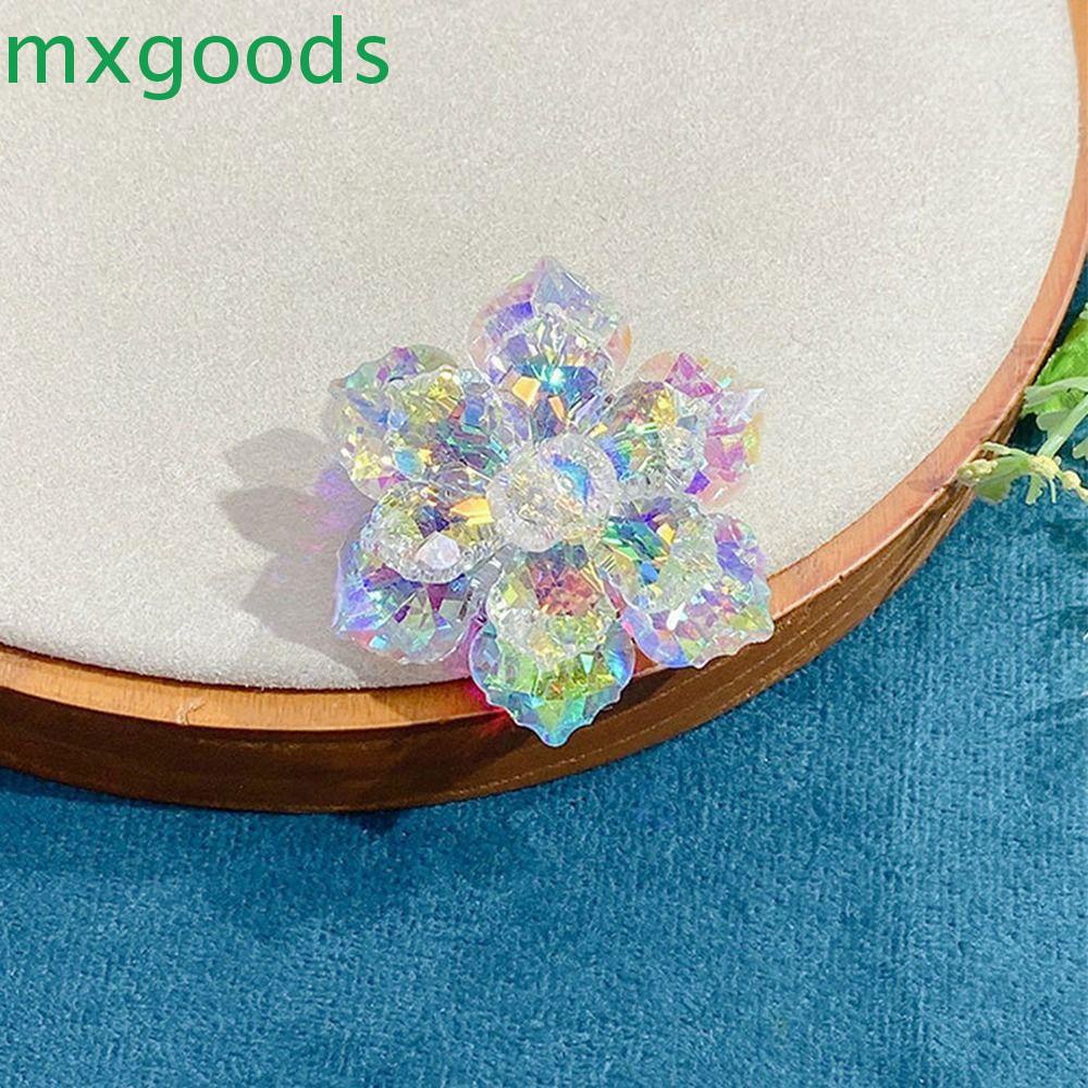 Ghim Cài Áo Hình Cánh Quạt Nhiều Màu Sắc Bằng Kính Lấp Lánh Dành Cho Nữ