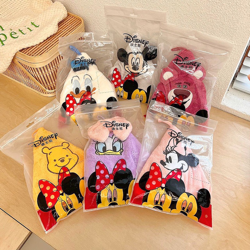 Lebi Khăn Lau Tay Dạng Treo Chất Liệu Lông Cừu San Hô Siêu Mềm Mại Thấm Hút Nước Nhanh Khô Họa Tiết Hoạt Hình Ba Chiều