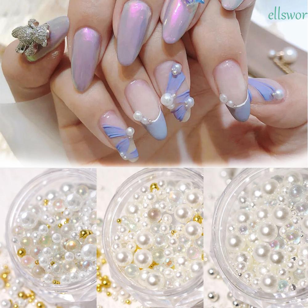 Hạt Charm Nhỏ 3D Nhiều Màu Dùng Trang Trí Móng Tay / Kính