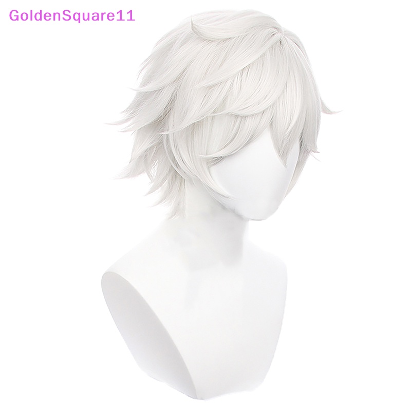 Tóc Giả Ngắn Màu Trắng Bạc Hóa Trang Nhân Vật Anime Jigoku Raku Gabimaru