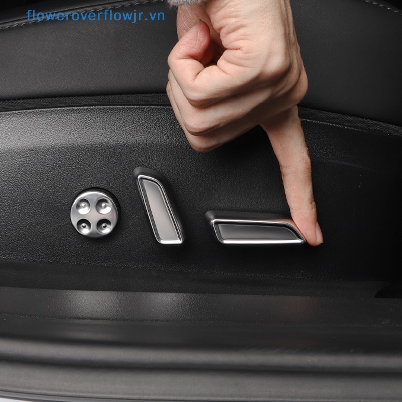 Set 6 Miếng Dán Nút Điều Chỉnh Ghế Ngồi Trang Trí Nội Thất Xe Hơi Tesla Model 3 Y