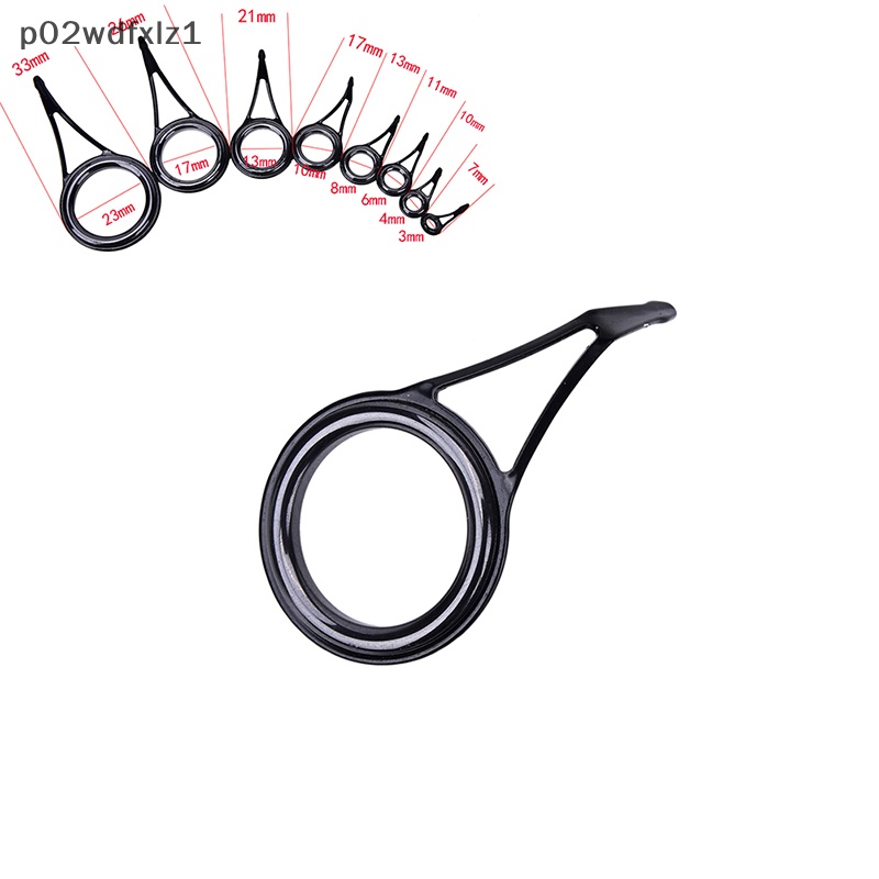 New 8pcs 8 kích thước cần câu hướng dẫn Tip Top Vòng tròn cực sửa chữa kitfishing trên bán