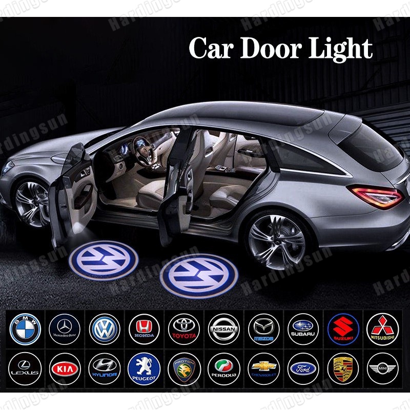 1 Đèn LED Cree Chiếu Logo Không Dây Gắn Cửa Xe Hơi
