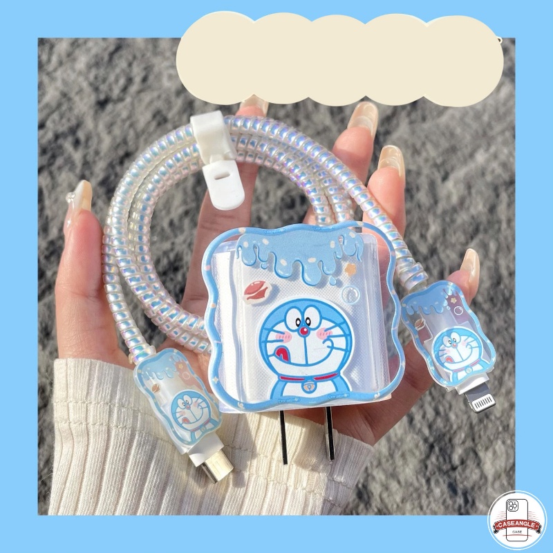 Bộ Phụ Kiện Bảo Vệ Cáp Sạc 5 Trong 1 Cho Apple 18 / 20W