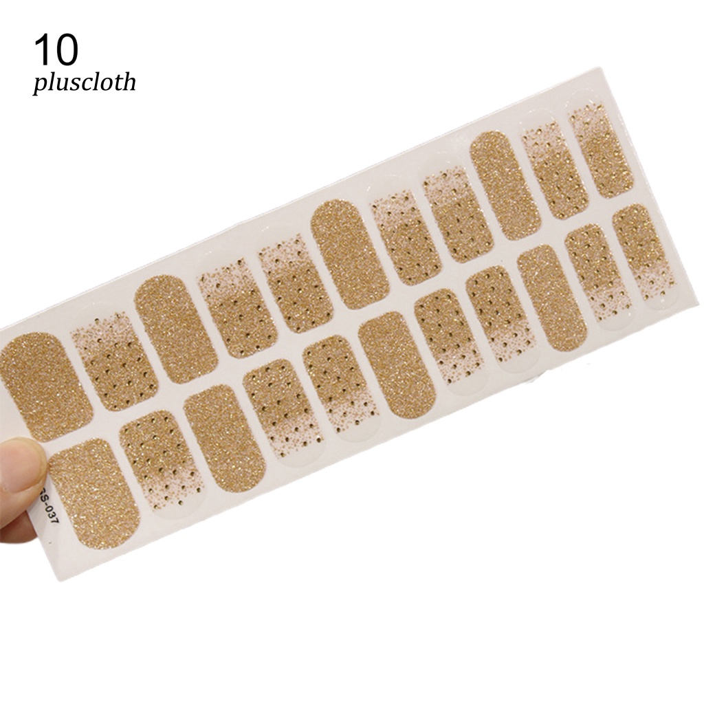 Bộ 22 Miếng Dán Móng Tay Mini Tự Dính Lấp Lánh Thời Trang Cho Salon