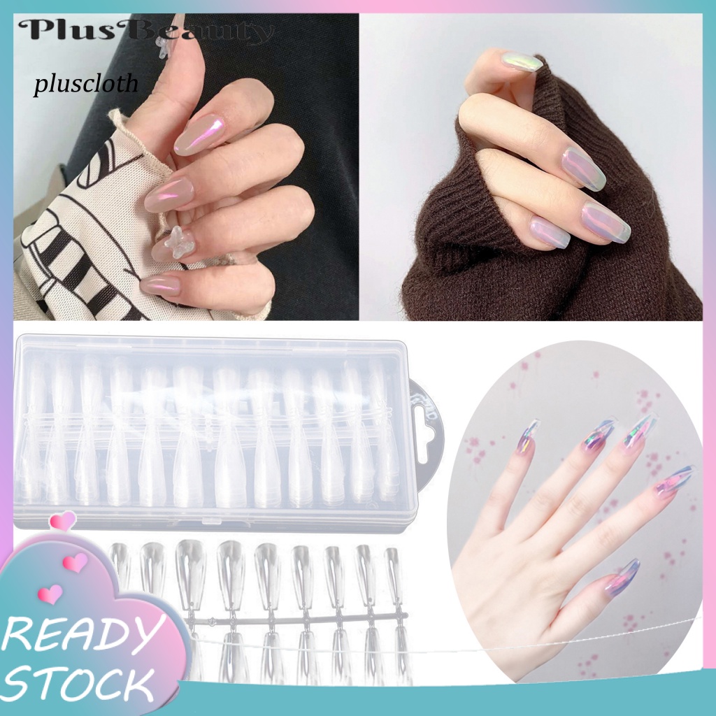 Bộ 240 Móng Tay Giả Hình Chữ T Che Phủ Toàn Diện Không Để Lại Dấu Vết