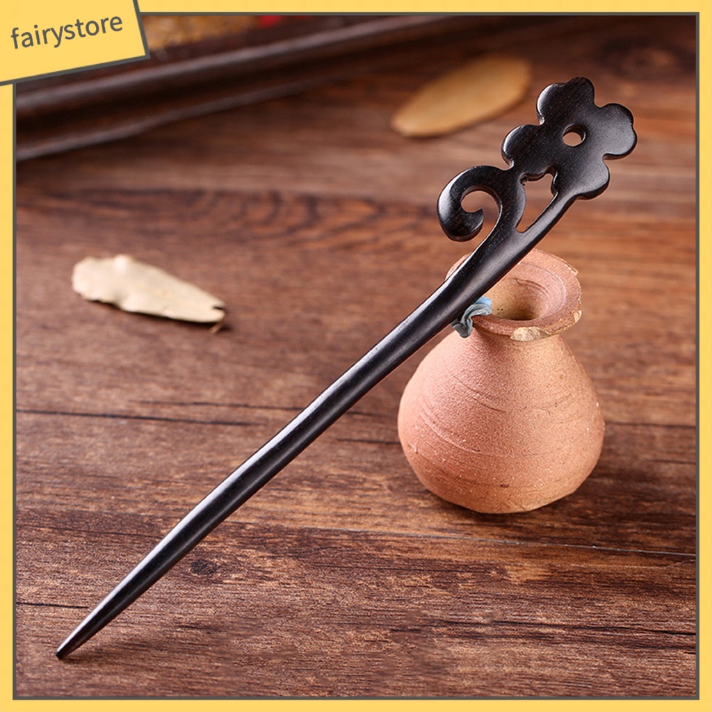 Trâm Cài Tóc Bằng Gỗ Trong Suốt Phong Cách Trung Hoa Cổ Điển Cho Nữ