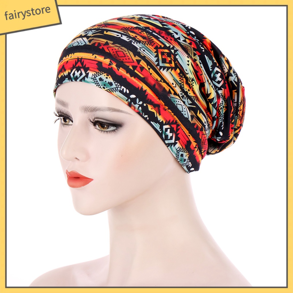 Mũ Trùm Đầu Turban In Họa Tiết Hoa Bướm Thời Trang Cho Nữ