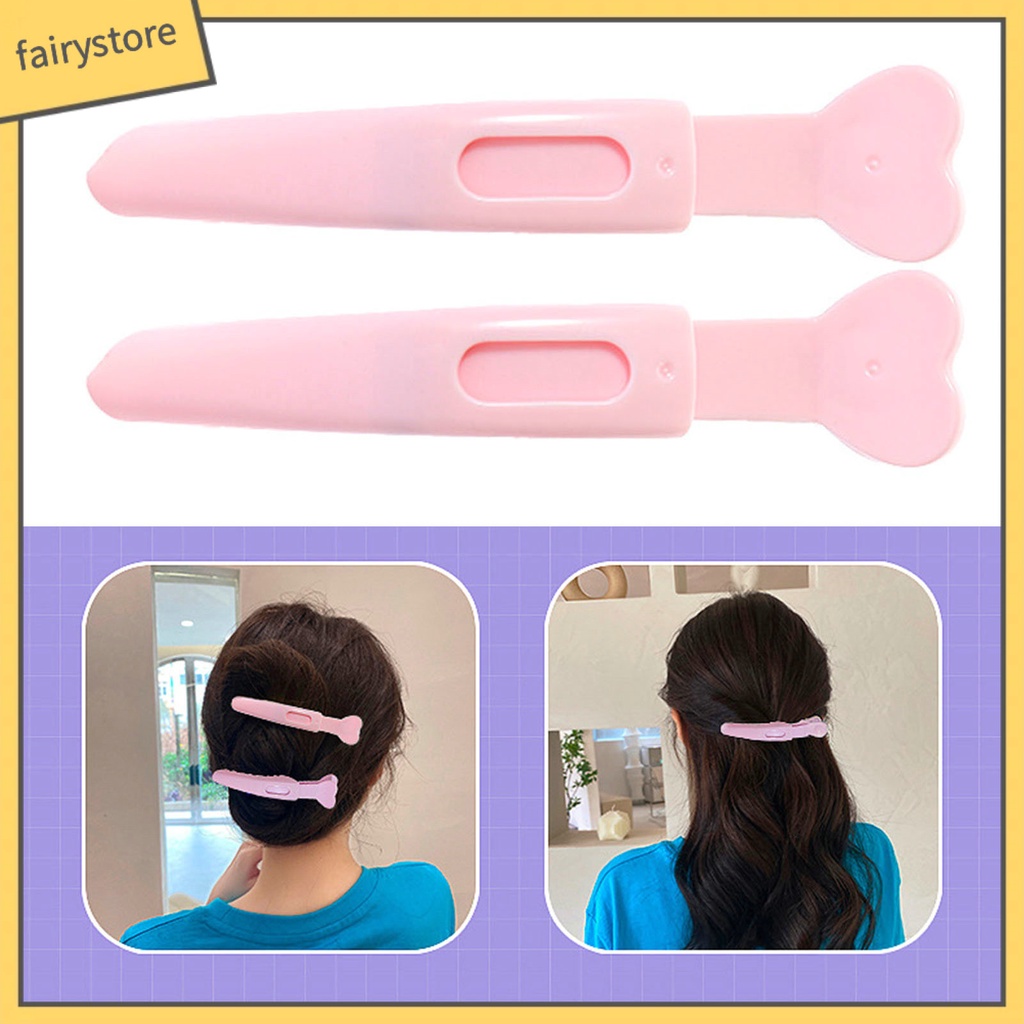 Set 2 Kẹp Tóc Răng Thưa Chống Trượt Màu Sắc Kẹo Ngọt Tạo Kiểu Tóc Dành Cho Salon