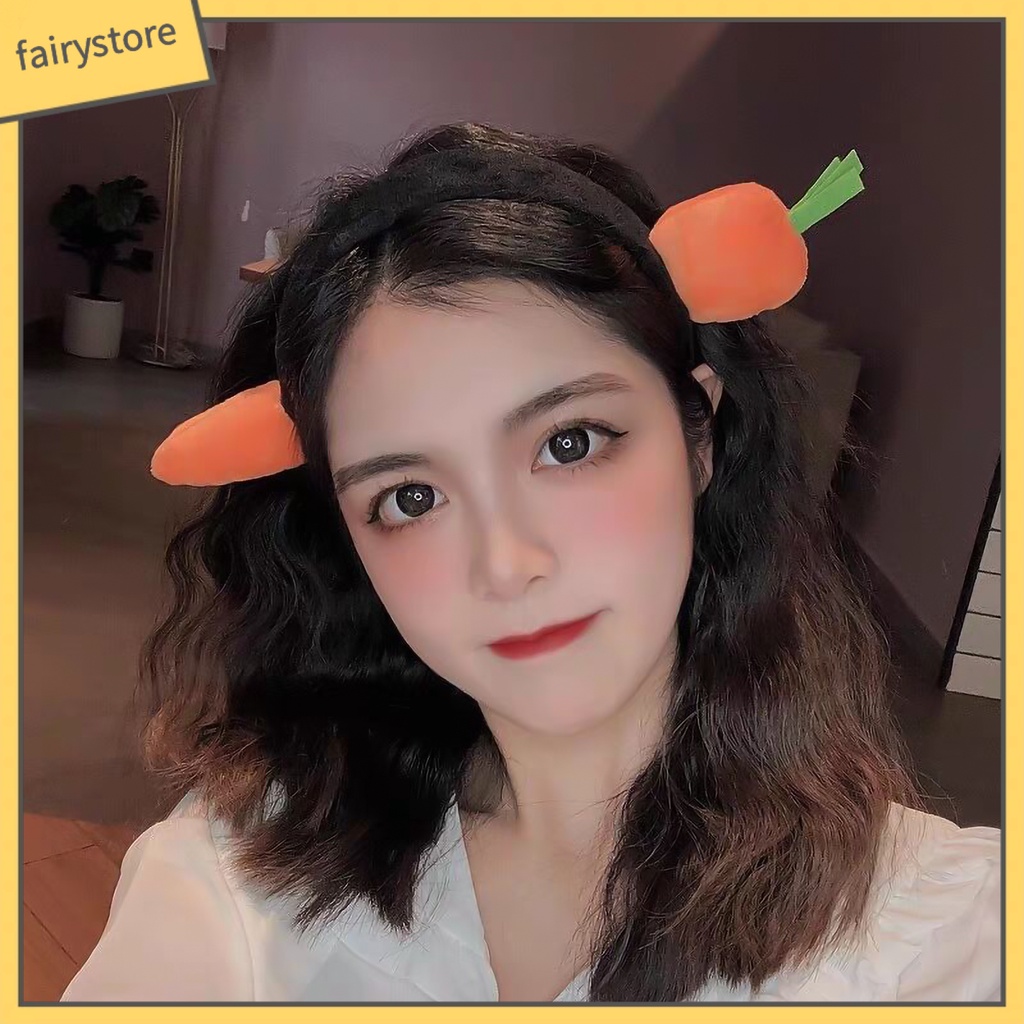 Băng Đô Cài Tóc Hình Cá Mập / Rau Củ Quả Vui Nhộn Cho Nữ