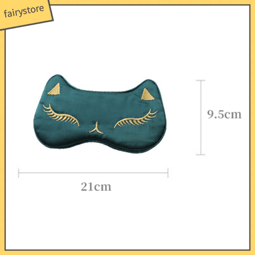 Miếng Dán Che Mắt Ngủ Làm Mát Thêu Họa Tiết Hoạt Hình Dễ Điều Chỉnh