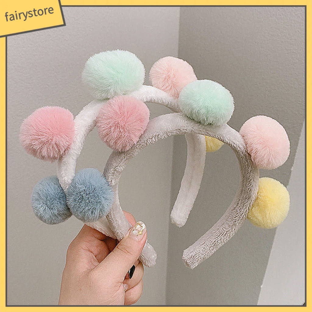 Băng Đô Nhung Lông Màu Sắc Kẹo Ngọt Thời Trang Thu Đông Dành Cho Nữ