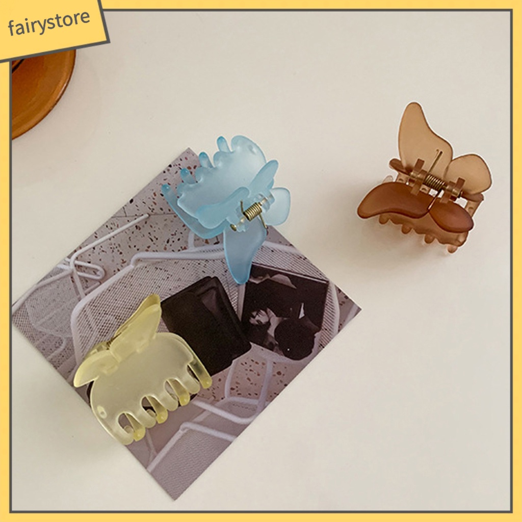 Kẹp Tóc Hình Bướm Bằng PC Chống Trượt Sáng Tạo Cho Nữ