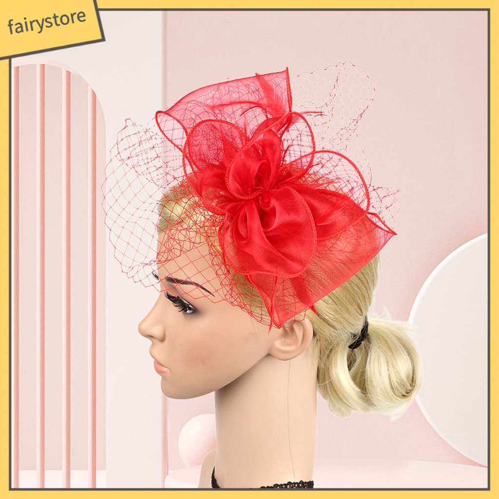 Mũ Lưới Thắt Nơ Phong Cách Hoàng Gia Cổ Điển Dùng Để Trang Trí Tiệc Cưới