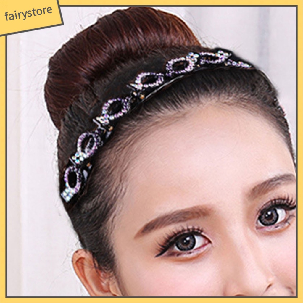 Cài Tóc Hai Lớp Đính Đá Hình Hoa Xinh Xắn Cho Nữ