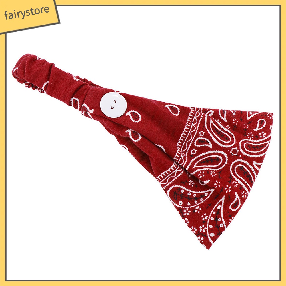 Băng Đô Cài Tóc Co Giãn Mềm Mại Đính Nút Hình Hoa Dành Cho Nữ Tập Yoga Thể Thao