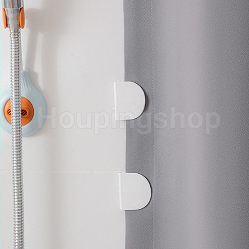 Set 2 Kẹp Cố Định Rèm Che Bồn Tắm Chống Văng Nước Tiện Dụng