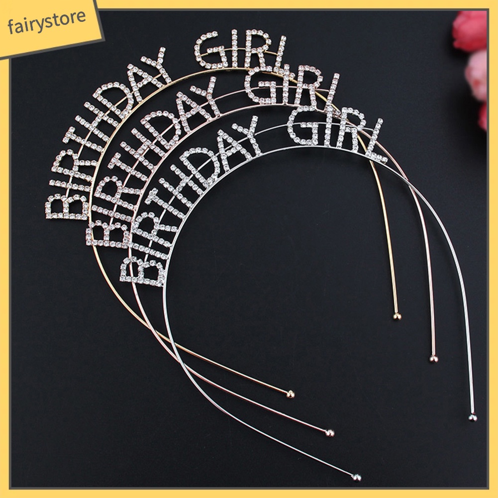 Băng Đô Cài Tóc Hình Vương Miện Bằng Kim Loại Có Đính Đá