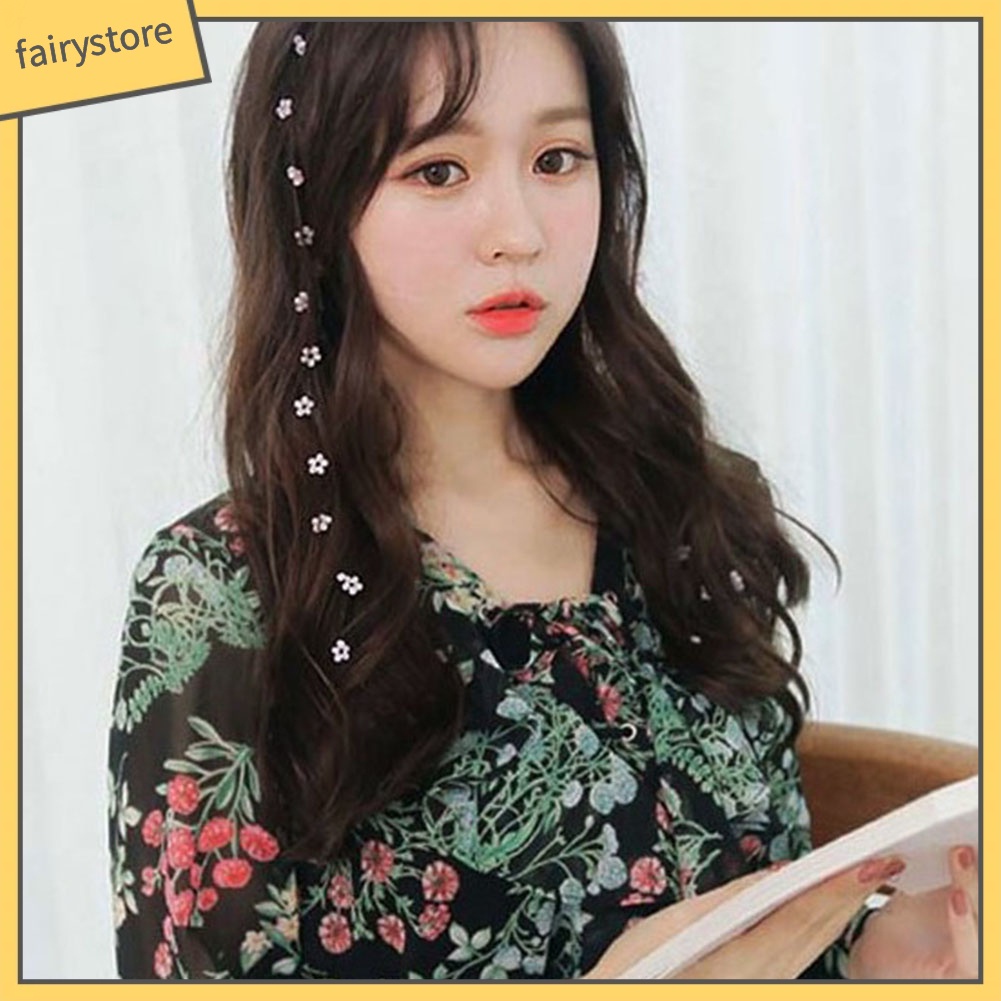 Lược Bện Tóc Vô Hình Đính Hoa Xinh Xắn Cho Nữ