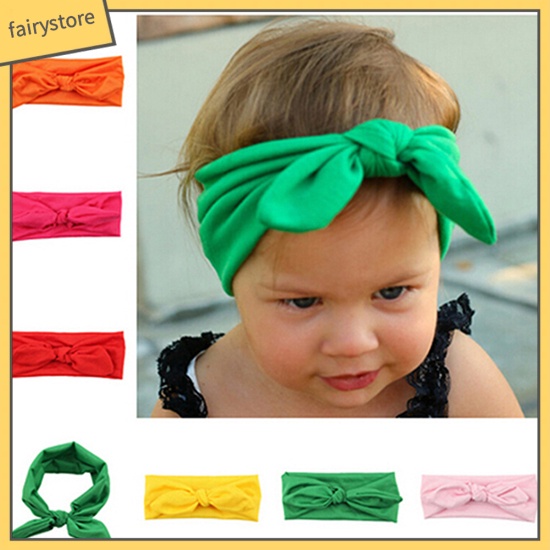 Băng Đô Tai Thỏ Co Giãn Cho Bé Gái