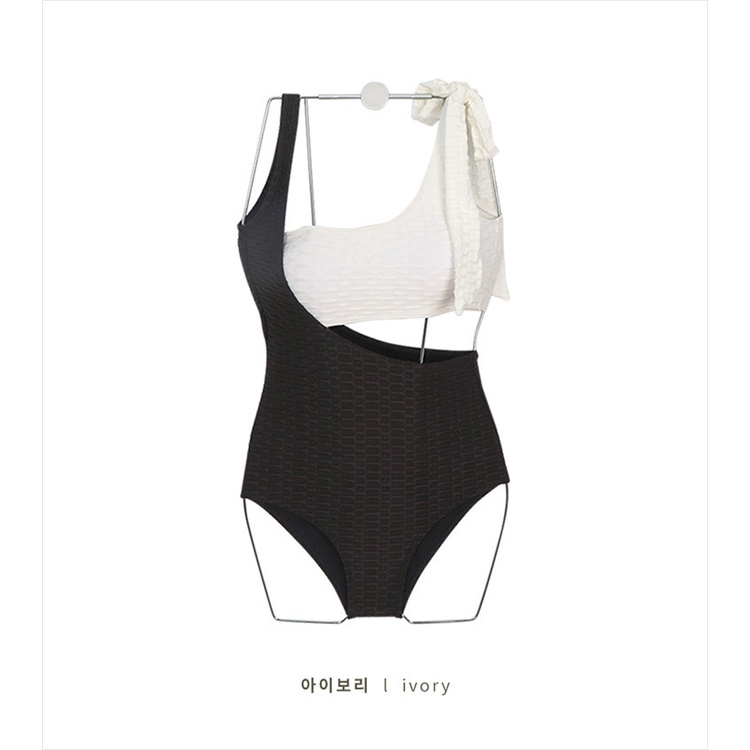 Mới Bikini Một Mảnh Hở Lưng Phối Màu Tương Phản Gợi Cảm Cho Nữ