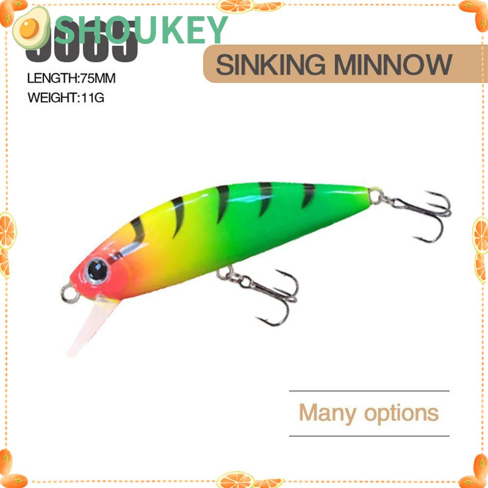 Set 2 Mồi Câu Cá Giả 75MM / 10.5G Chuyên Nghiệp