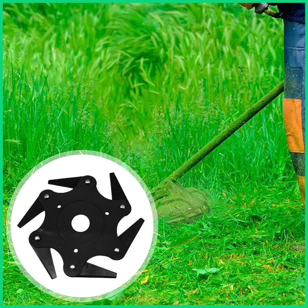 Dụng Cụ Đầu Cắt Cỏ 6 Răng 65Mn Bằng Thép Bền Thông Dụng Cho Nông Nghiệp / Sân Vườn