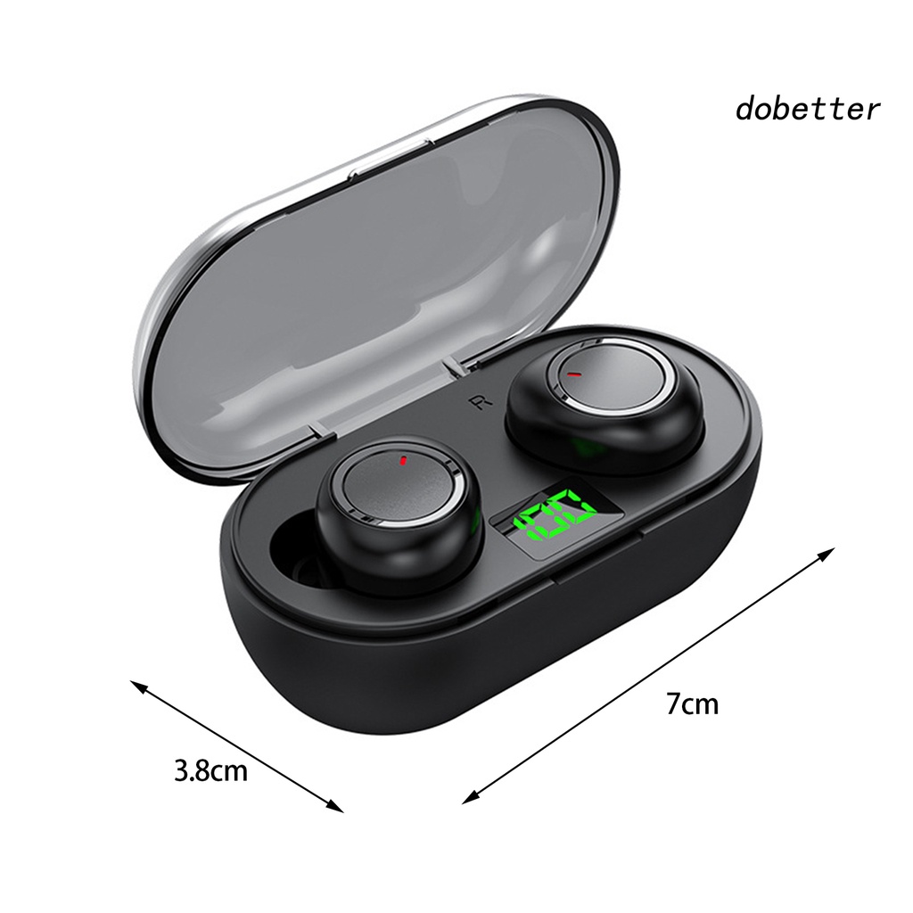 1 Bộ Tai Nghe Nhét Tai Không Dây Giảm Tiếng Ồn Màn Hình LED Âm Thanh Nổi HiFi