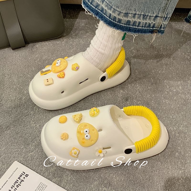 Cattail dép dép nữ dép bánh mì nữ dép bánh mì nữ Chống Trượt 060913