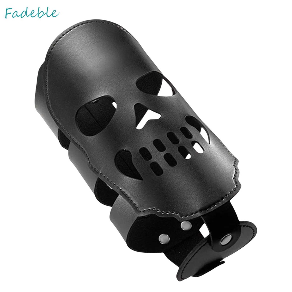 Giá Đỡ Bình Nước Bằng Da PU Hình Đầu Lâu Độc Đáo Trang Trí Xe Đạp