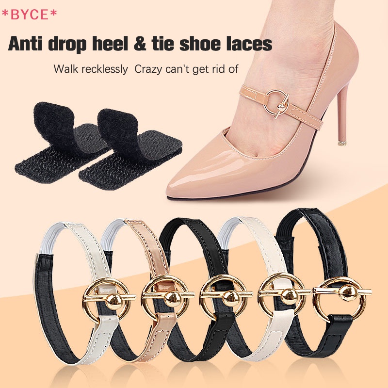 1 Cặp Khóa Dây Giày Cao Gót Hình Tam Giác Chống Trượt Có Thể Điều Chỉnh Mới