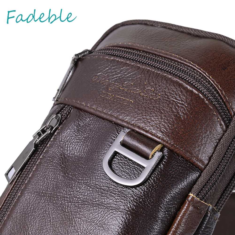 Túi Da Bò Đeo Hông Phong Cách Vintage Cho Nam