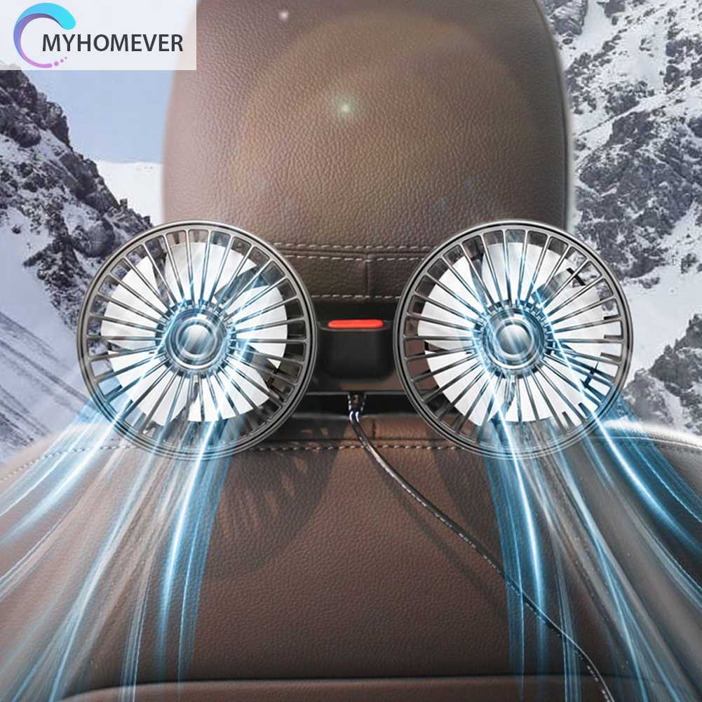 Quạt Thông Gió Hai Đầu 12V / 24V Cho Xe SUV