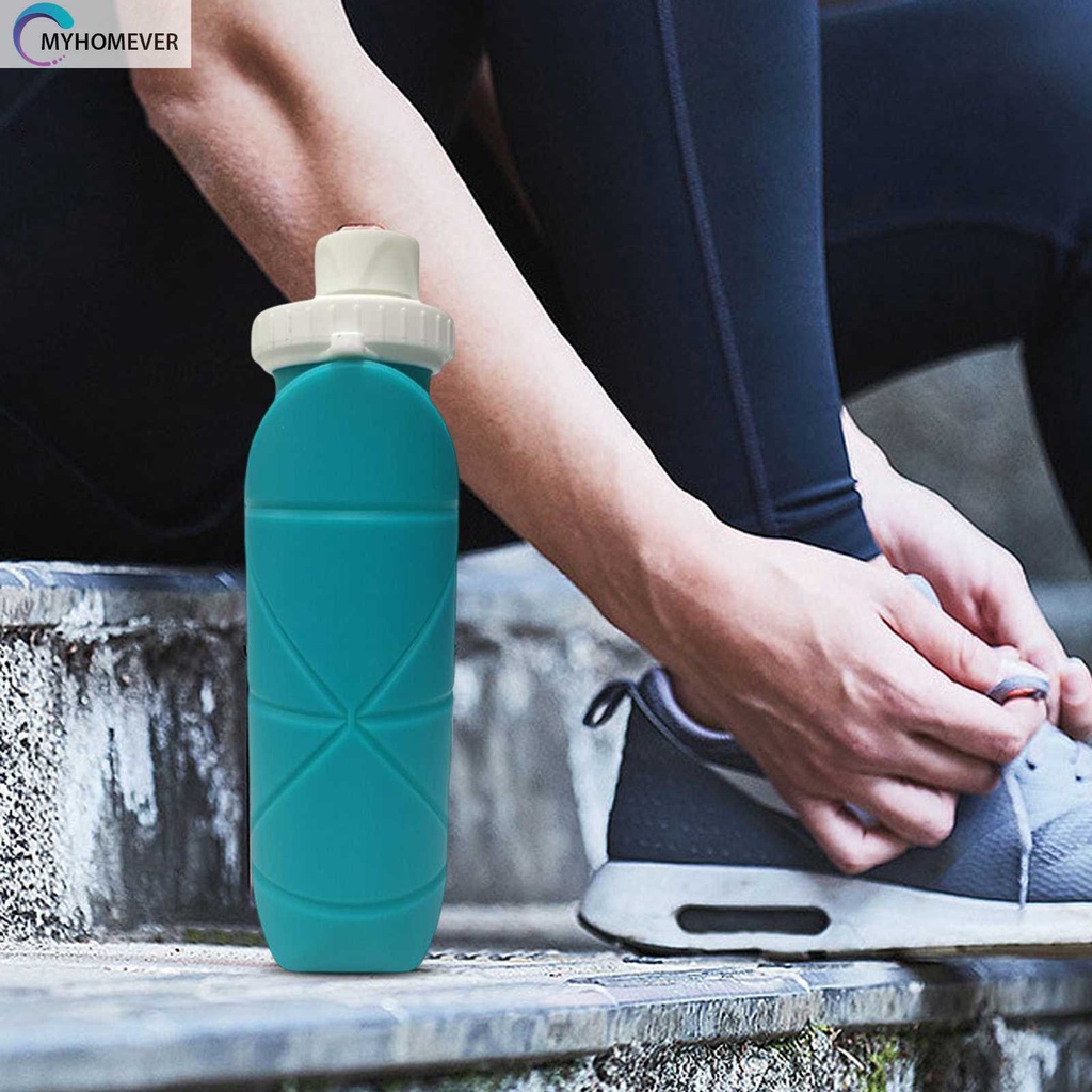 Bình Nước Thể Thao Bằng Silicone Có Thể Gấp Gọn Tiện Dụng