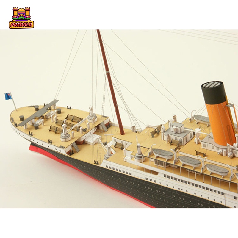 Predolo Mô Hình Tàu Titanic 3D Bằng Giấy Tỉ Lệ 1 / 400 Dùng Trang Trí DIY