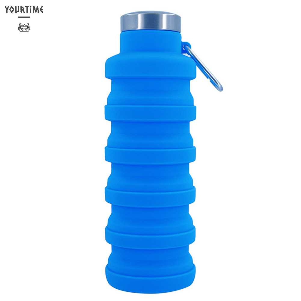 Bình Nước Thể Thao Bằng Silicone 500ml Chống Tràn Cho Trẻ Em