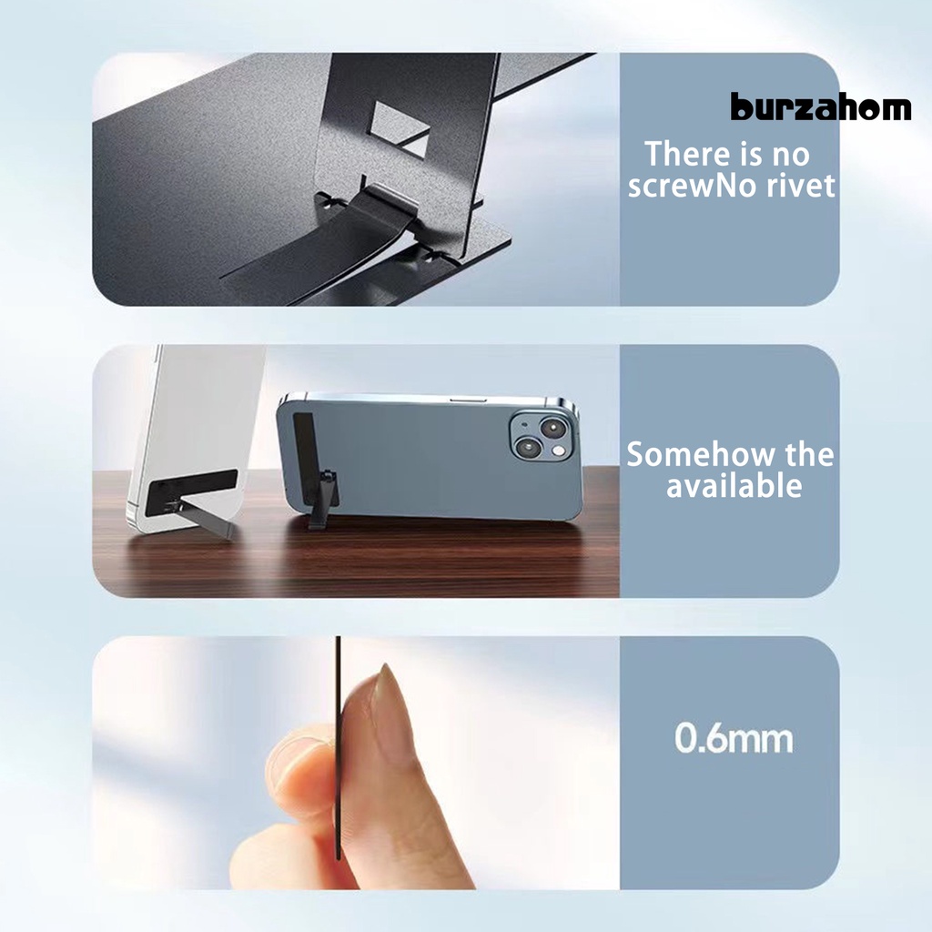 [BU] Giá Đỡ Điện Thoại Bằng Thép Không Gỉ Tự Dính Không Biến Dạng Có Thể Gập Lại